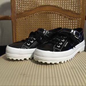 Superga Alexa Chung platform buckle sneaker